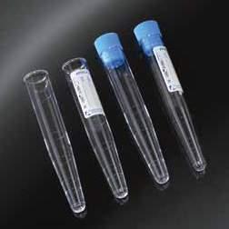 TEST TUBES WITH PRESSURE CAP PROVETTE CON TAPPO A PRESSIONE Polystyrene test tubes, graduated, with rim. 10 ML CONICAL TEST TUBES PROVETTE CONICHE DA 10 ML In polistirolo, graduate, con bordo. Vol.