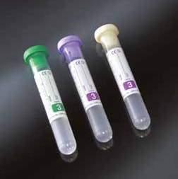 HEMATOLOGY TUBES PROVETTE PER EMATOLOGIA K3 EDTA for 3 ml of blood in test tubes Ø 13 x 75 mm with pierceable rubber cap.