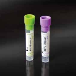 0 ml Ø 12 x 56 mm Lavander / Lavanda Hematology polypropylene test tubes with pressure cap. BLOOD/SANGUE TEST TUBE/PROVETTA CAP COLOUR/COLORE TAPPO 2000 2.