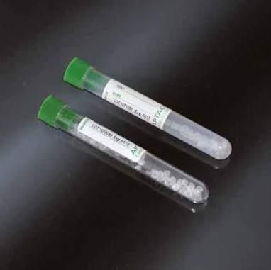 5995/E PMMA 5996/E PP Test tubes with separating granules for 4 ml of blood, with label. Vol. 4 ml. Ø 13 x 75 mm. MAT.