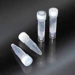 1315/SG Sterile - Skirted, screw cap, without O-ring / Con base, tappo senza guarnizione MICRO TEST TUBES WITH SCREW CAP, 1.