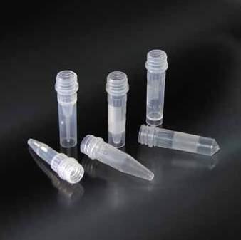 SCREW CAP MICRO TEST TUBES MICROPROVETTE CON TAPPO A VITE MICRO TEST TUBES WITHOUT CAPS MICROPROVETTE SENZA TAPPO Graduated, in transparent polypropylene, only tubes.