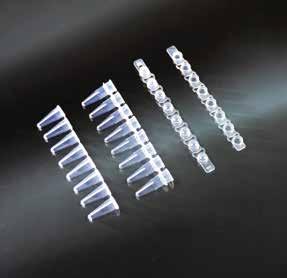 PCR TUBE STRIPS STRIP PER PCR PCR reaction tube strips are made in highly purified and optically clear polypropylene.