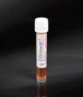 cliniswab LTS CARY BLAIR Swabs with green screw cap test tube containing 2 ml of liquid CARY BLAIR transport medium, for the fecal or rectal clinical samples and for preservation of enteric pathogens
