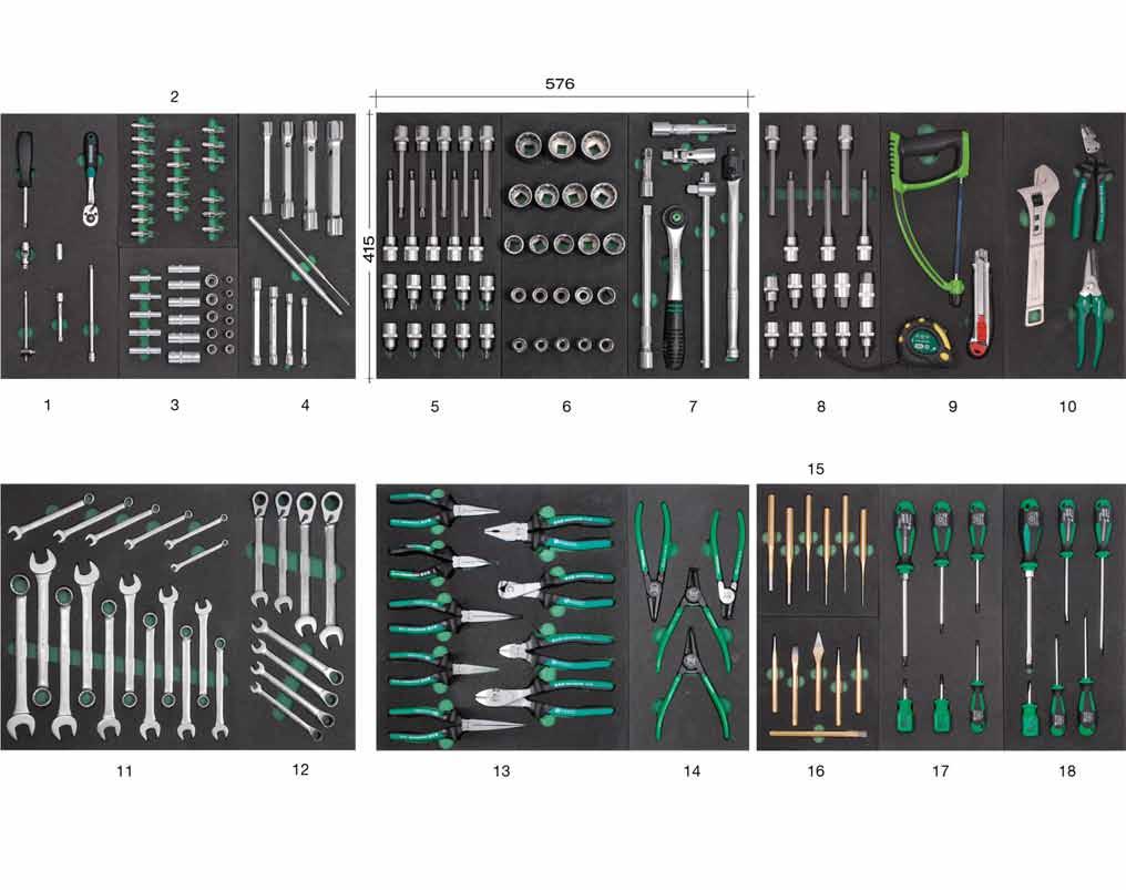 Assortimento utensili 6 cassetti