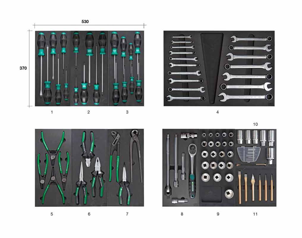 Kit base 4 cassetti 95 utensili Kit