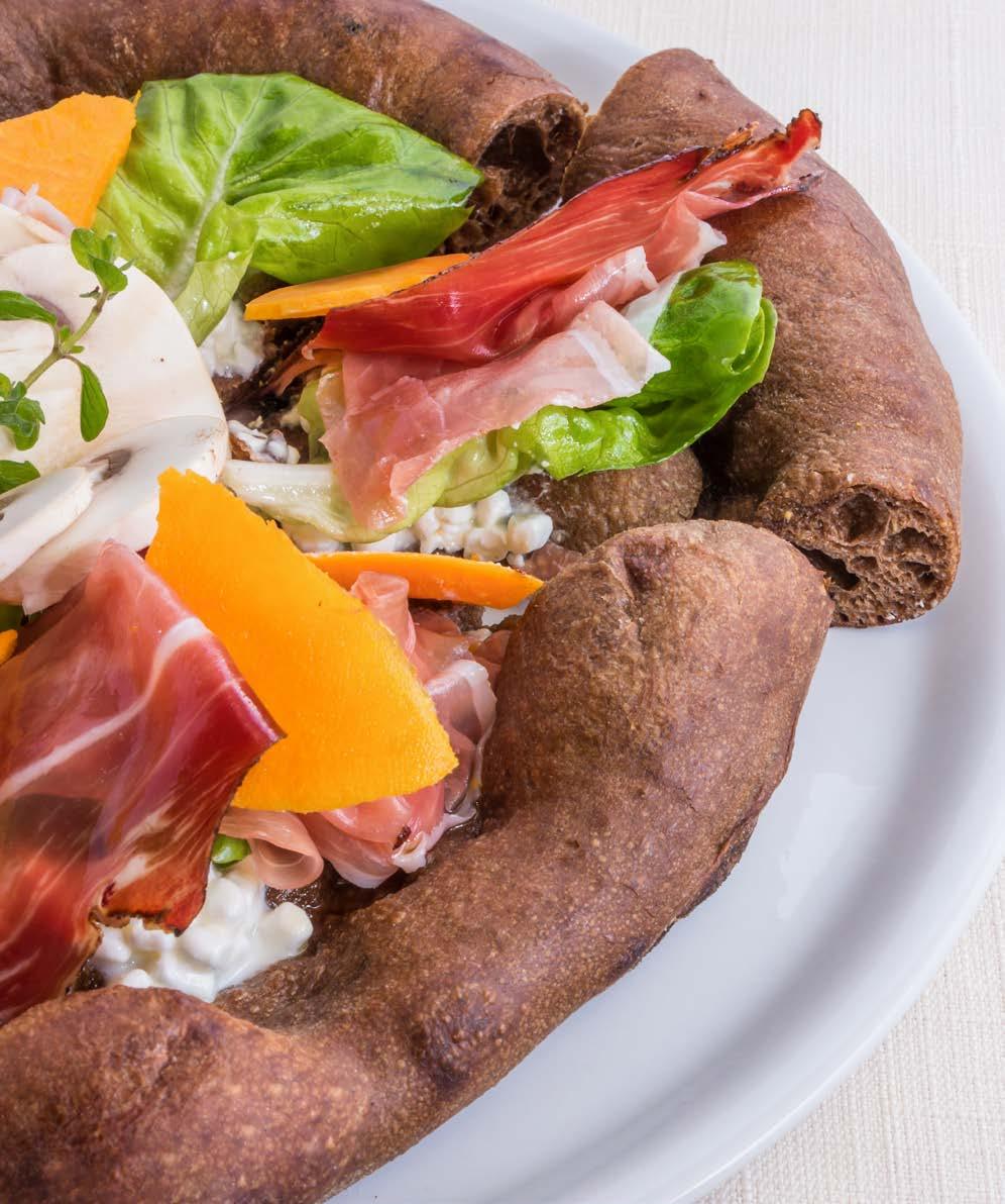 PIZZA SCURA AI MALTI La farina maltata, unita al malto tostato d orzo, caratterizzano la pizza donando un aspetto