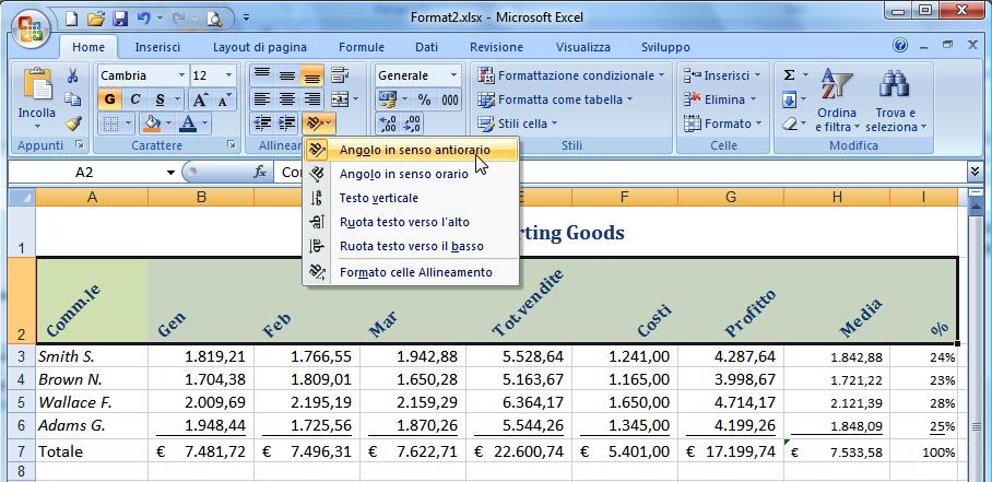 Excel 2007 VERSIONE PERSONALE 2.