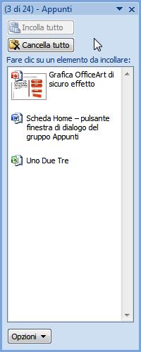 Lezione 1 Introduzione a Excel 2007 I RIQUADRI ATTIVITÀ DI EXCEL 2007 1.