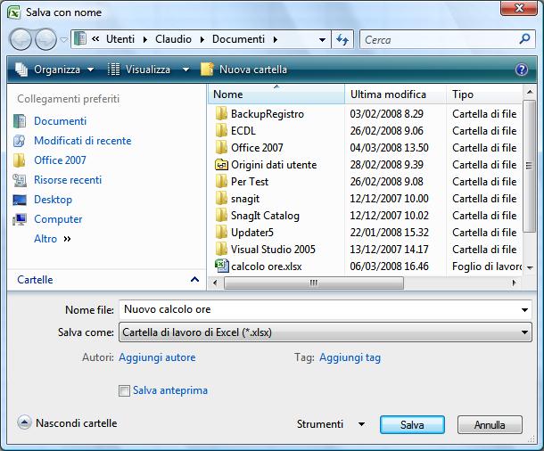 Excel 2007 VERSIONE PERSONALE CONVERTIRE UNA CARTELLA DI LAVORO ALLA VERSIONE CORRENTE In alternativa alla modalità di compatibilità è possibile aggiornare il documento al formato di file di Excel