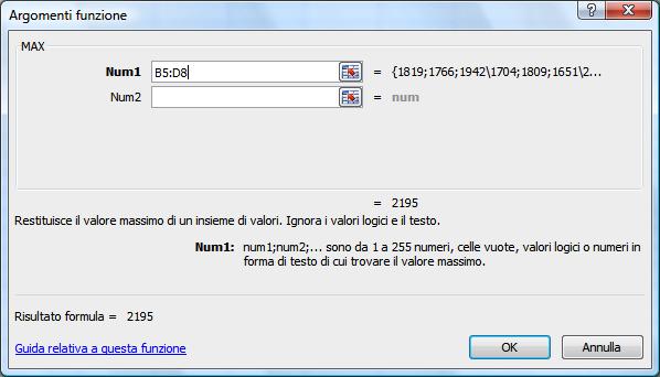 formula. Viene visualizzato quando non viene riconosciuto il testo in una formula. Viene visualizzato quando si specifica un'intersezione di due aree che non si intersecano.