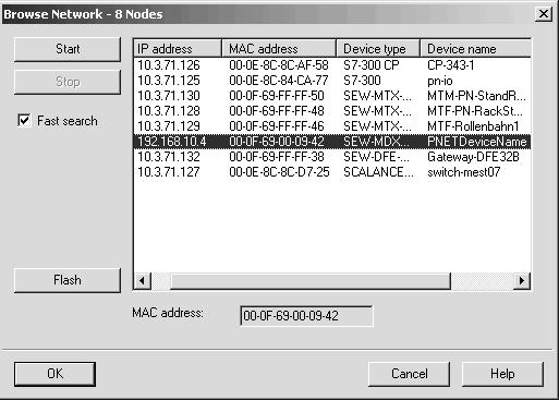 Il procedimento generale viene descritto prendendo ad esempio SIMATIC STEP 7. Selezionare da STEP7 HWCONFIG la voce di menu [Target system] / [Ethernet] / [Edit Ethernet station ].