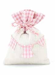 Bomboniere solidali Sacchettini portaconfetti Offerta minima 5 euro cad. cod. A8 SACCHETTO BABY SHOWER AZZURRO Formato 10x13 cm. cod. A7 SACCHETTO BABY SHOWER ROSA Formato 10x13 cm.