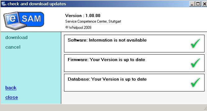 Guida all aggiornamento per PDA Attendere fino a quando Software / Firmware e Database hanno il