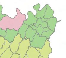 Collina e montagna Pianura La composizione delle aree indicate in Figura 1 è indicata di seguito: Città di.