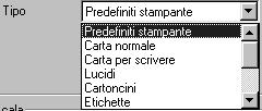 ➂ Proprietà Descrizione Assicurarsi che Origine sia impostata sul vassoio della carta corrispondente.