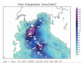 assegnano tuttavia valori ancora sottostimati. La previsione emessa nella giornata del 14 Ottobre (Figura 1.