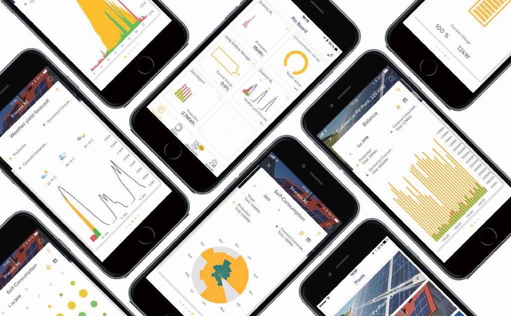 Solar-Log Dashboard Con Solar-Log Dashboard i moduli Solar-Log WEB Enerest L e XL offrono la possibilità di rappresentare in modo efficace tutte le informazioni importanti relative all impianto come