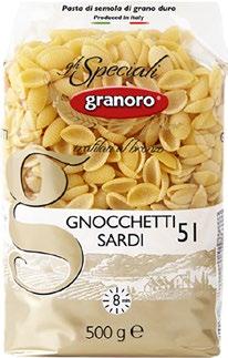 di grano duro di qualità superiore (con alta percentuale di proteine e di