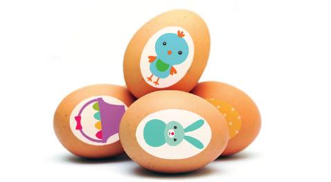 Decora le uova Scegliete insieme ai vostri bambini le decorazioni con i soggetti e i
