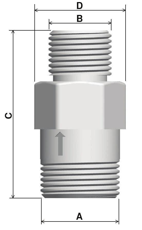 Dimensioni d ingombro valvola modulatrice Serie "Proportional A