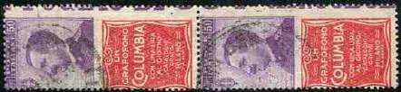 26c con stampa del rosso capovolta - la varietà ha così generato un altro francobollo con valore facciale da "Cent.