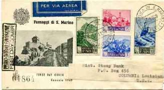 di arrivo solo su quella racc. affrancata con il valore da lire 50.