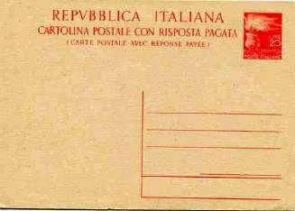 Interi Postali 1141 + C.P. Cent. 50 "Impero" n. C 95 - nuova, perfetta - Cat. 200... 75,00 1142 + C.P. Posta Aerea Cent. 60 e 70 n. C 99/100 - Le due cartoline nuove; la cartolina da Cent.