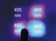 Diode, LED) a differenti lunghezze d onda che genera una luce di elevata intensità nello spettro di 395 480 nm, in grado di