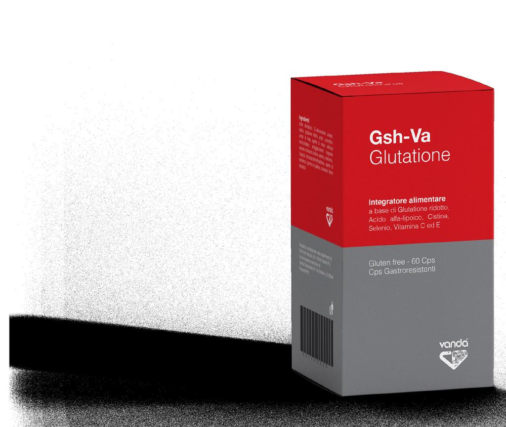 GSH-VA Glutatione Integratore a base di Glutatione ridotto, Acido alfa-lipoico, Cistina,