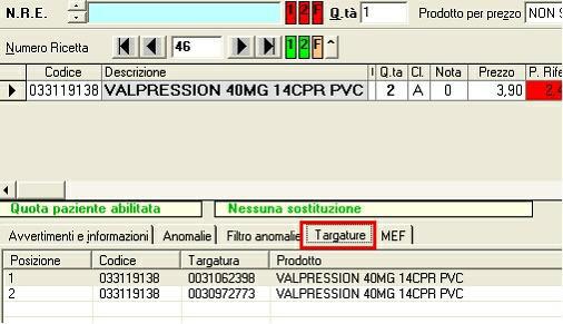 ; così facendo verrà tariffata la ricetta, trasferendo in tariffazione tutti i dati relativi alla transazione elettronica effettuata in