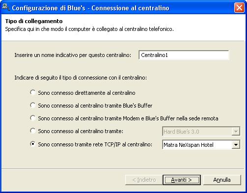 3 Configurare la connessione con il Centralino.