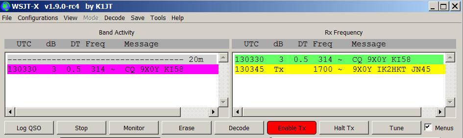 3 Esempio di QSO 3.1 Attendi che la stazione Dx chiami CQ.