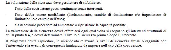 VALUTAZIONE DELLA SICUREZZA - Punto 8.