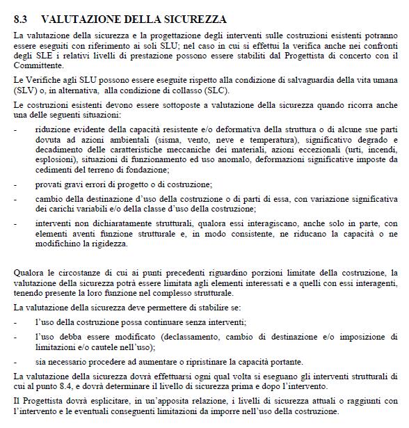 valutazione per intervento di Miglioramento Sismico) Indicatore di Rischio Carichi Verticali IRVerticali_POST = 1,3 > 1 > IRVerticali_ANTE = 0,85 Indicatore di Rischio Sismico Globale IR_Glob_POST =