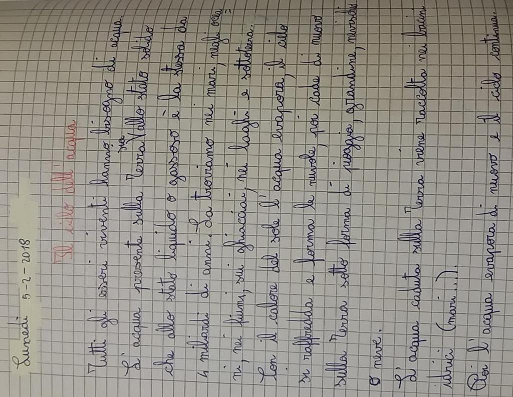 L ACQUA, IL CICLO DELL ACQUA, IL CARSISMO, L EROSIONE Il percorso sull acqua è iniziato con la visione di un video curato dall ESA, dal quale i bambini hanno tratto le informazioni che poi, per