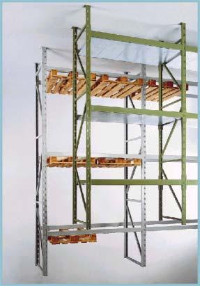 Scaffalature ad incastro tipo HEAVY Heavy type fixed end shelving system Mod 60 Larghezza montante: mm 60 Standard width: mm 60 Mod.