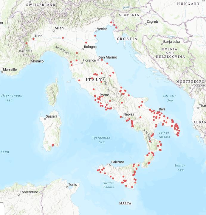 ABRUZZO BASILICATA CALABRIA CAMPANIA EMILIA R. FRIULI V.G.