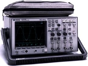 600 MHz sampling rate 4 GSa/s HP 54602B Oscilloscopio digitale 4 canali di