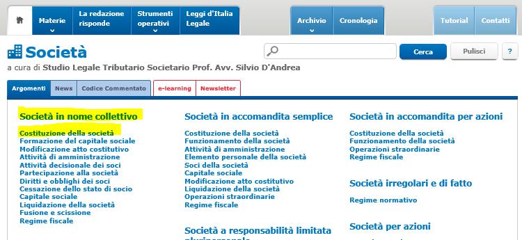 7. La ricerca all interno del singolo modulo 2.