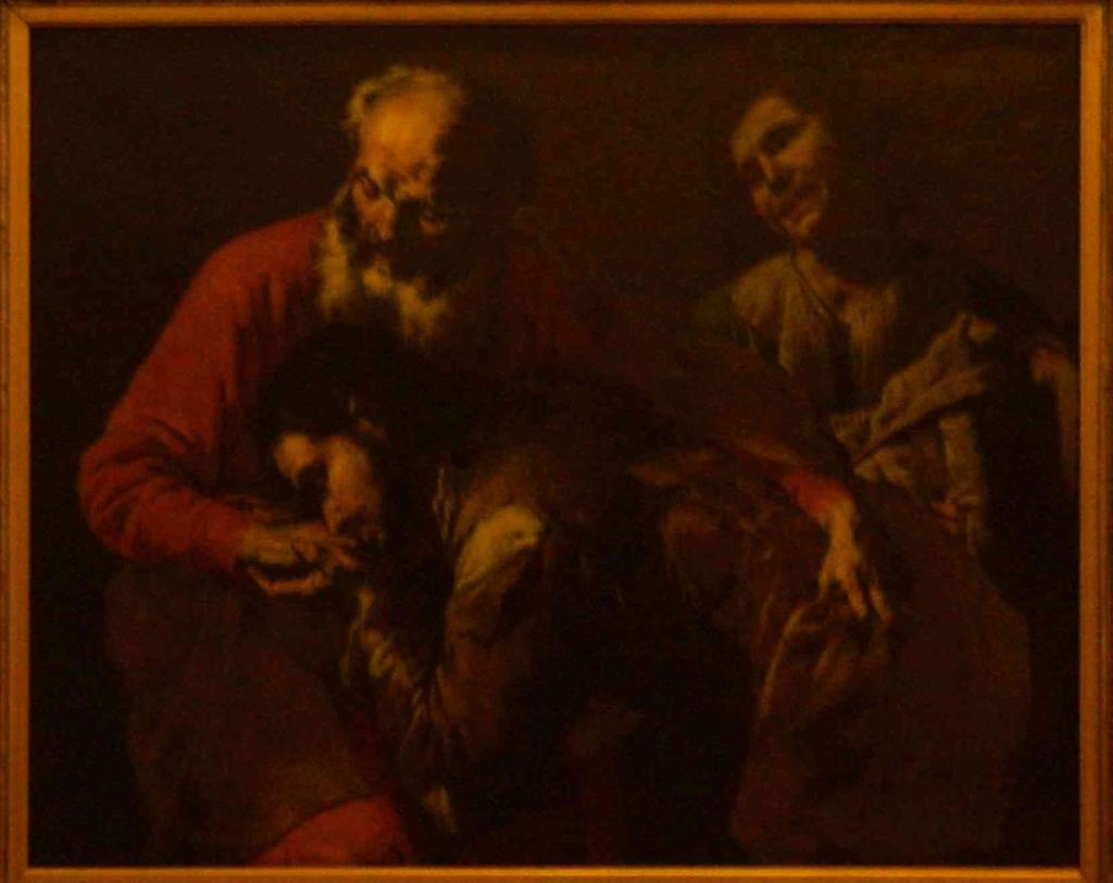 Maestro dell'annuncio ai Pastori, Ritorno del figliol prodigo, olio su tela, cm 102x126, Sanguine.