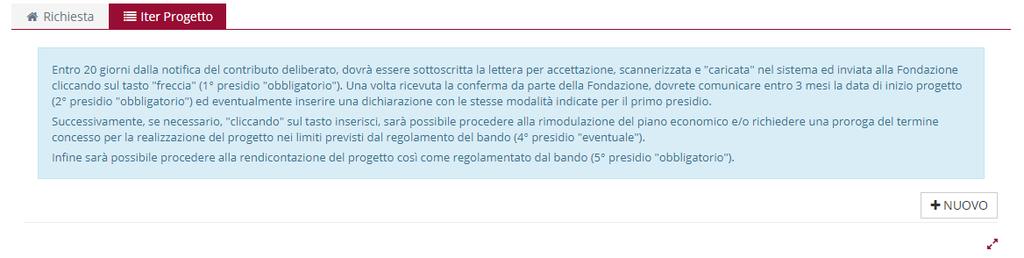 Per accedere ai vari presidi è necessario cliccare il tasto