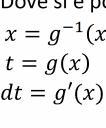 4 4 Esercizi ln( 44 4 4 4 4 4 4 4 4 4 ( a c d ( e f g Esercizi ulteriori a (tan 3 cos c d cos sin e f g h i 3 Integrali per sostituzione La regola di sostituzione è utile quando abbiamo