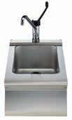 Livello massimo dell acqua segnato sul lato della vasca. Il riempimento dell acqua è manuale (è possibile richiedere il rubinetto come accessorio opzionale).