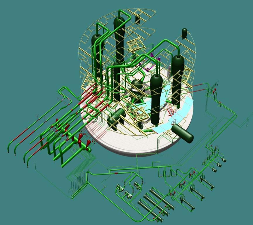 Smantellamento isola nucleare 15 Durante questa fase saranno smantellati i sistemi e componenti facenti parte dell isola nucleare: recipiente a pressione del reattore (Vessel) sistema