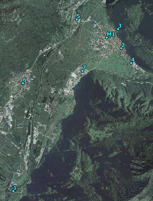 2.2 Siti di monitoraggio aggiuntivi Nel periodo compreso tra dicembre 213 e marzo 214 sono stati effettuati campionamenti di polveri sottili PM1 nei siti indicati in Fig. 2.3 e Tab. 2.2. I filtri raccolti sono stati in seguito analizzati per la determinazione del contenuto di IPA e metalli.