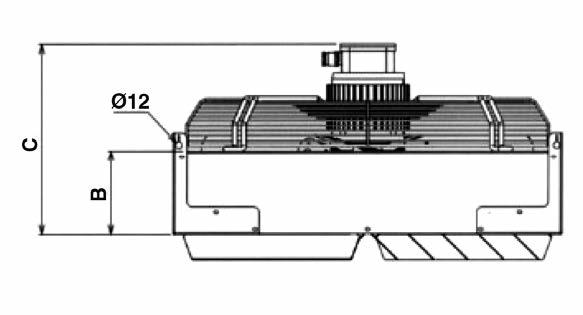 alluminio e raggiere in acciaio zincato Termostato ambiente incorporato Possibilità di variazione della velocità tramite