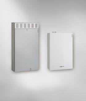 Vitodens Caldaie murali a gas a condensazione Caldaie murali a gas a condensazione fino a 35 kw VITODENS 050-W da 6,5 a 33 kw Versione istantanea con funzione booster per produzione ACS Scambiatore