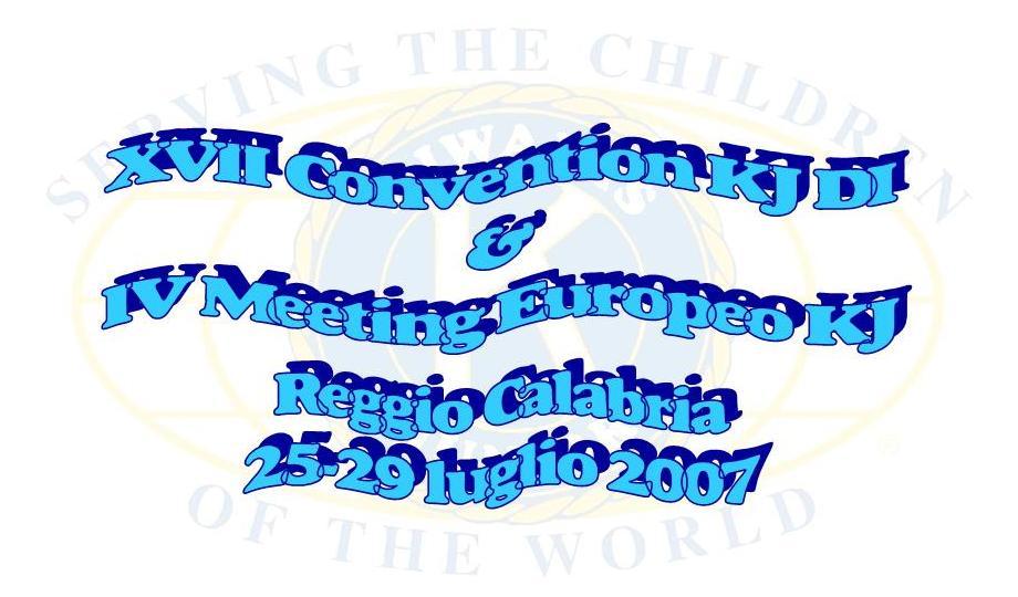Federation Saluto delle Autorità civili presenti Ore 16:00 Inizio IV Meeting Europeo dei Kiwanis Junior Club Intervento del Governatore Intervento dei rappresentanti dei Club