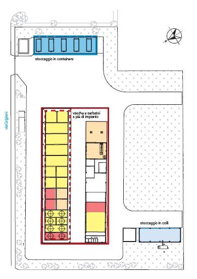 All interno del sito sono presenti solo le attività inerenti le linee produttive (Figura 5).